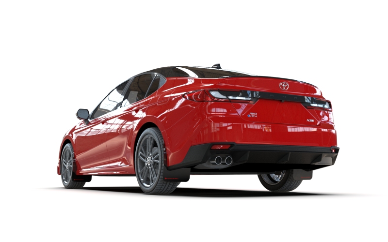 Toyota Camry Mud Flap Kit - Rally Armor - UR series - Black/Red Logo - `25-`26